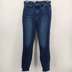 Kut From The Kloth Connie Fab Ab Ankle Skinny Jeans Womens 6 HighRise Raw Hem HR